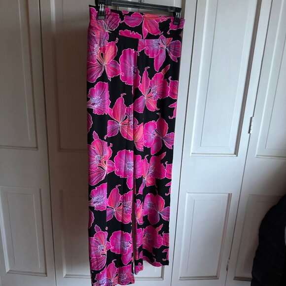 NWT $162 Trina Turk Wide Leg With Split Cover up Pants Size  Large - Picture 6 of 6